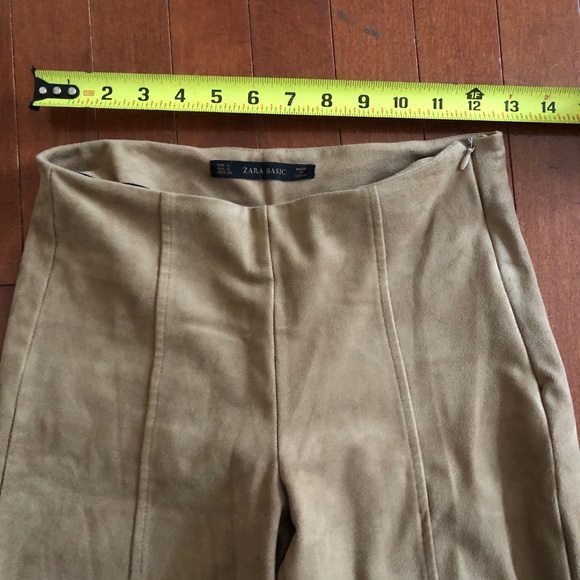Zara Brown Suede leggings - Picture 4 of 8